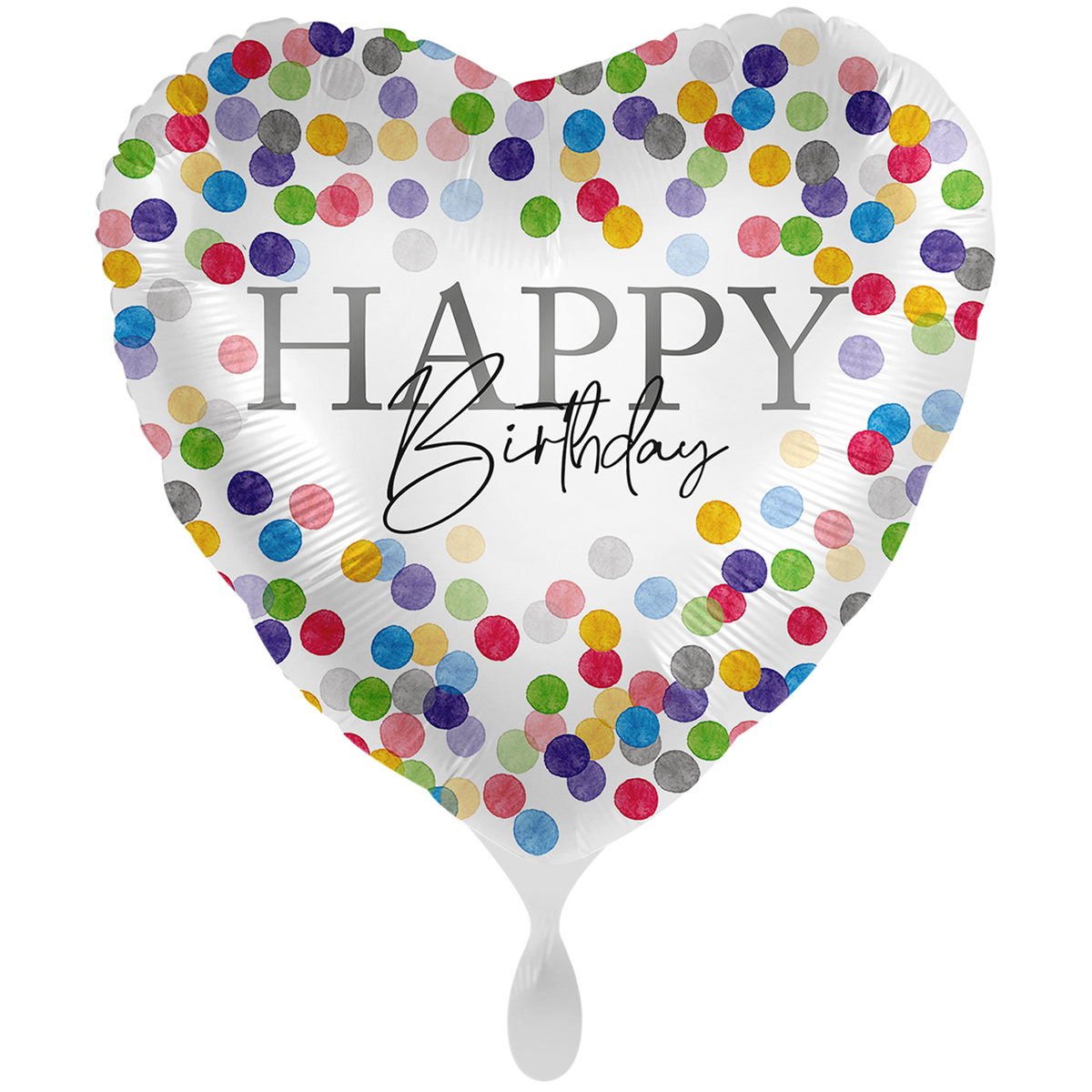 1 Balloon XXL - Confetti Birthday - ENG