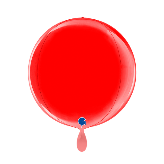 1 Balloon 4D - Globe - Red