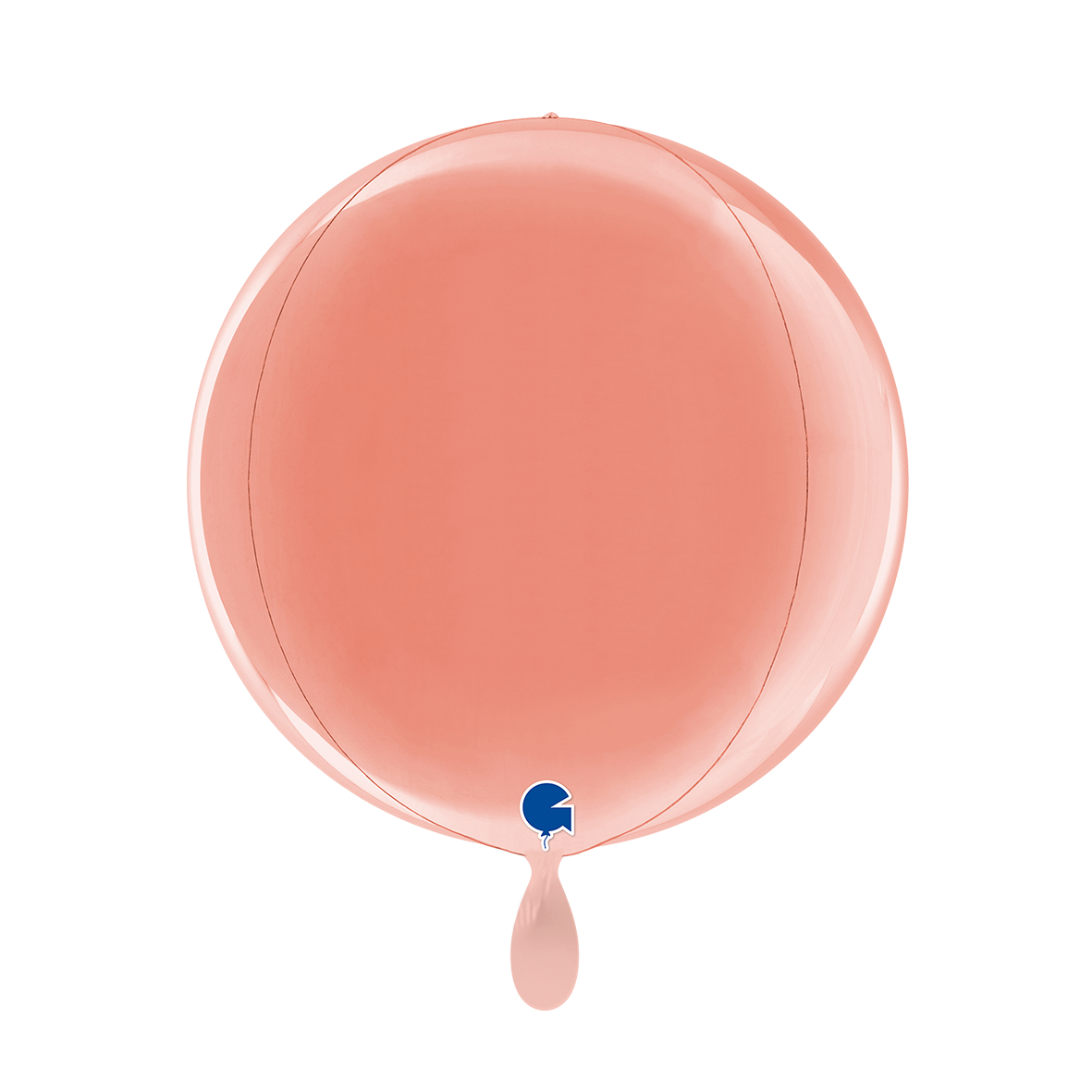 1 Balloon 4D - Globe - Rose Gold