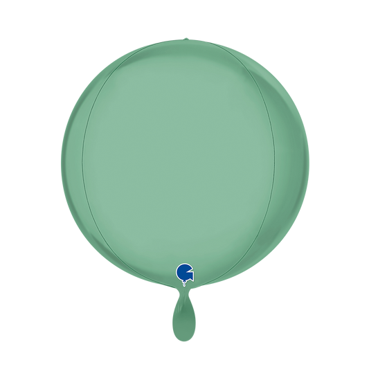 1 Balloon 4D - Globe - Platinum Tiffany