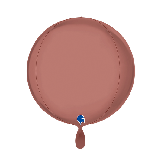 1 Balloon 4D - Globe - Platinum Rosè