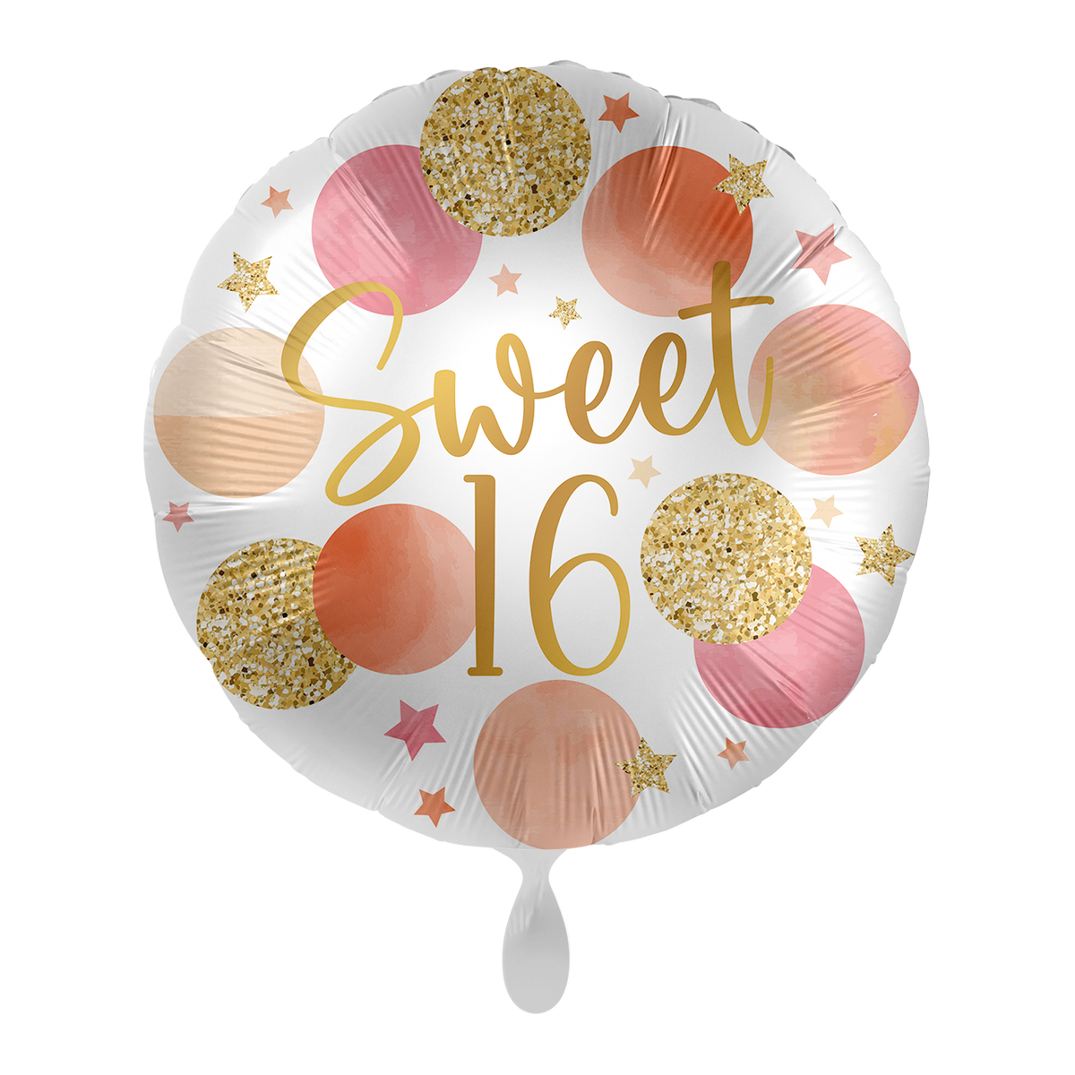 1 Balloon - Shiny Stars & Dots - 16 - ENG