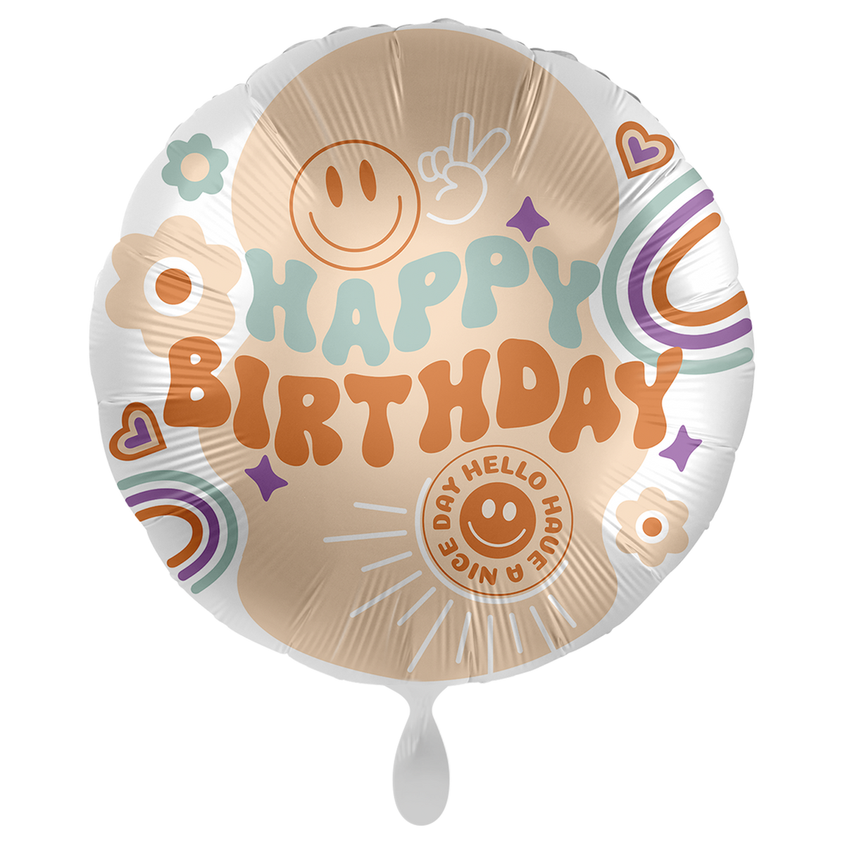 1 Balloon XXL - Hippie Birthday - ENG