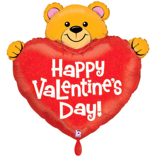 1 Balloon XXL - Big Heart Valentine Bear