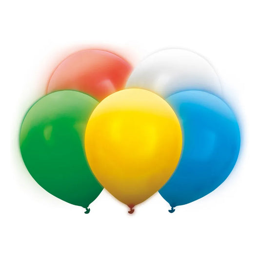 5 LED-Luftballons - Ø 30 cm - Mix