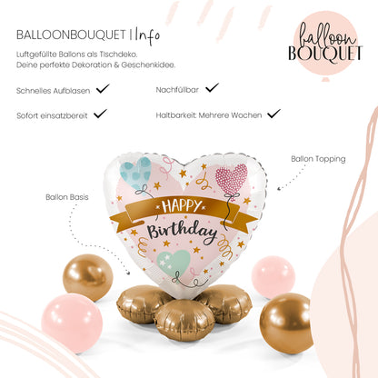 1 Balloon Bouquet - Celebrate Pastel - ENG