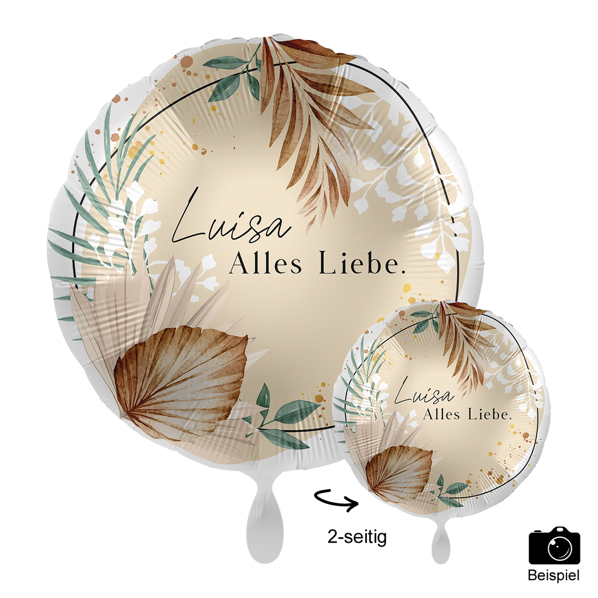 1 Ballon mit Text - Bohemian Birthday