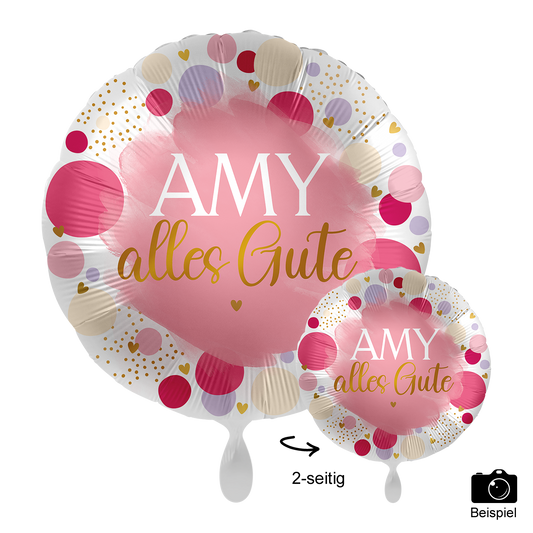 1 Ballon mit Text - Sweet Birthday