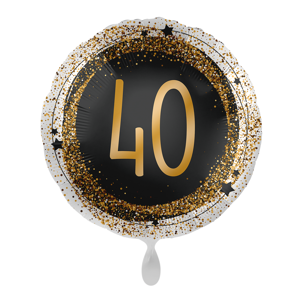 1 Balloon - Gold Glitter 40 - UNI