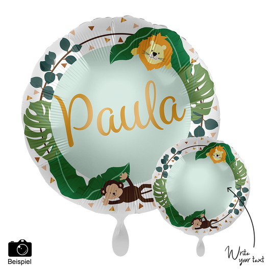 1 Balloon - Personalize IT - Jungle Friends