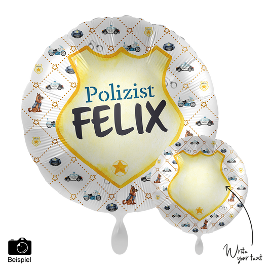 1 Balloon - Personalize IT - Police Academy