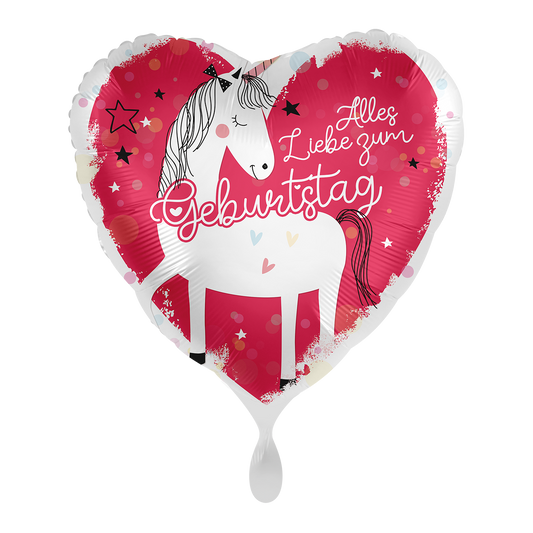 1 Ballon - Geburtstag Einhorn
