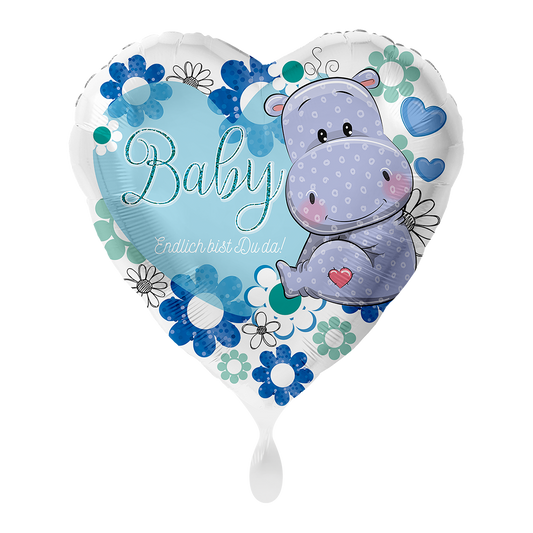 1 Ballon - Baby Nilpferd Junge