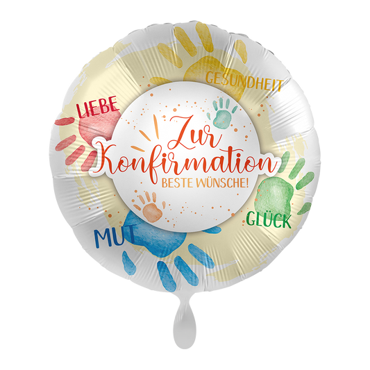 1 Ballon - Konfirmation Wünsche