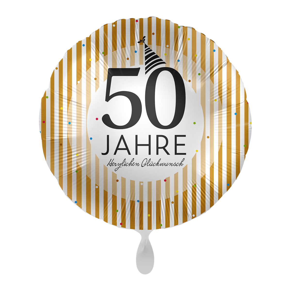 1 Balloon - 50 Years Golden Stripes - GER