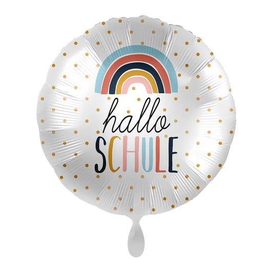 1 Ballon - Hallo Schule Rainbow