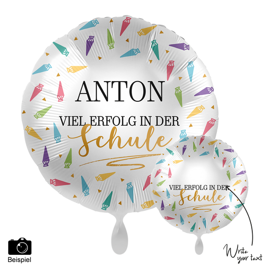 1 Balloon - Personalize IT - Viel Erfolg in der Schule