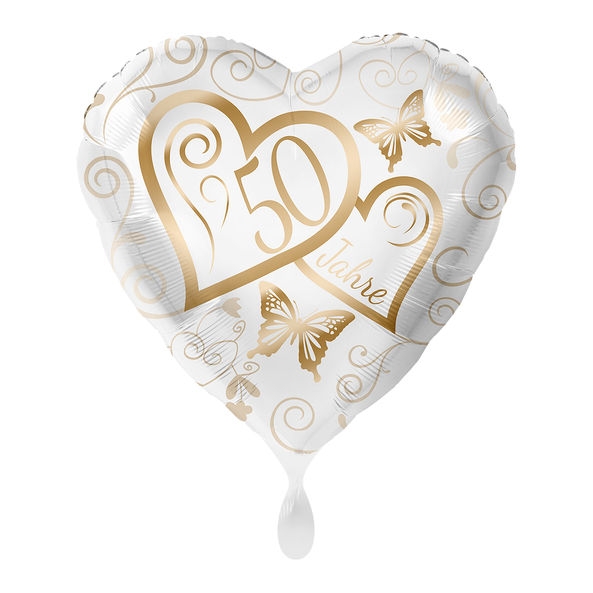 1 Ballon - Herzen 50 Jahre