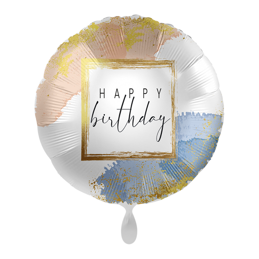 1 Balloon - Golden Birthday Frame - ENG
