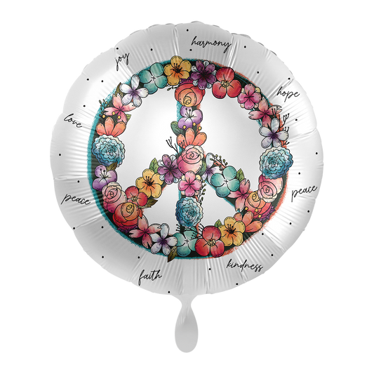1 Balloon - Peace Flower - ENG