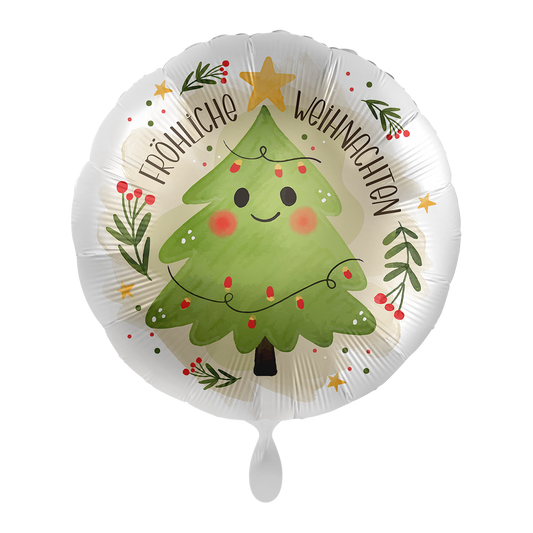 1 Balloon - Happy Christmas Tree - GER
