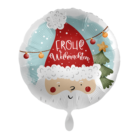 1 Balloon - Cute Santa Head - GER