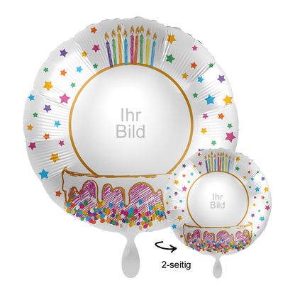 1 Ballon mit Foto - Wieder ein Jahr älter? EGAL