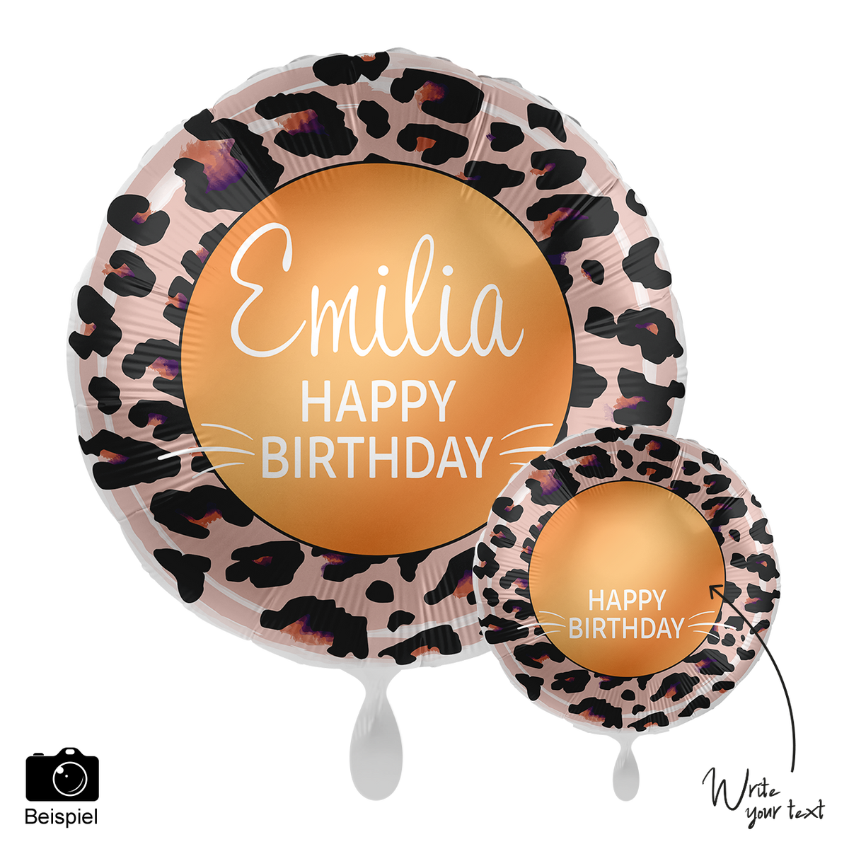 1 Balloon - Personalize IT - Happy Birthday Leoprint