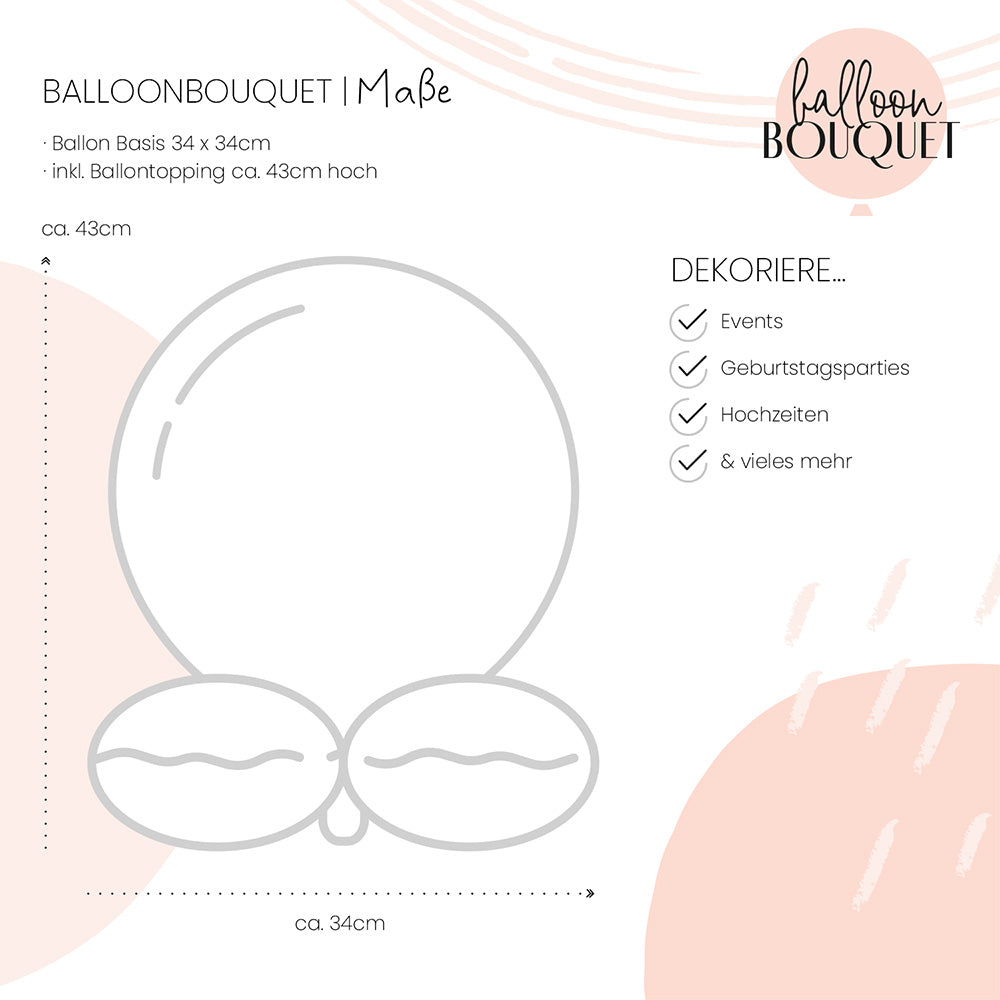1 Balloon Bouquet - Green Magic Wishes - GER