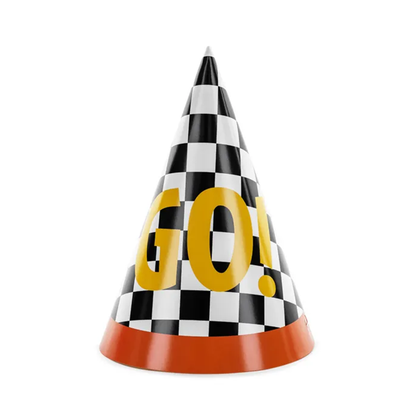 6 Partyhüte - Racing Cars