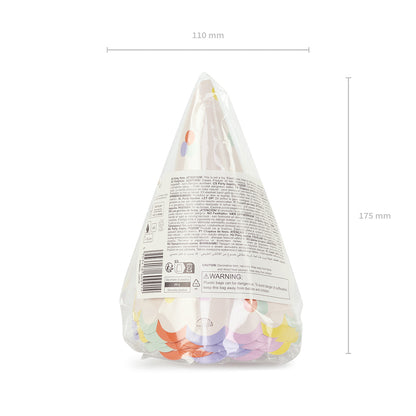 6 Partyhüte - Confetti