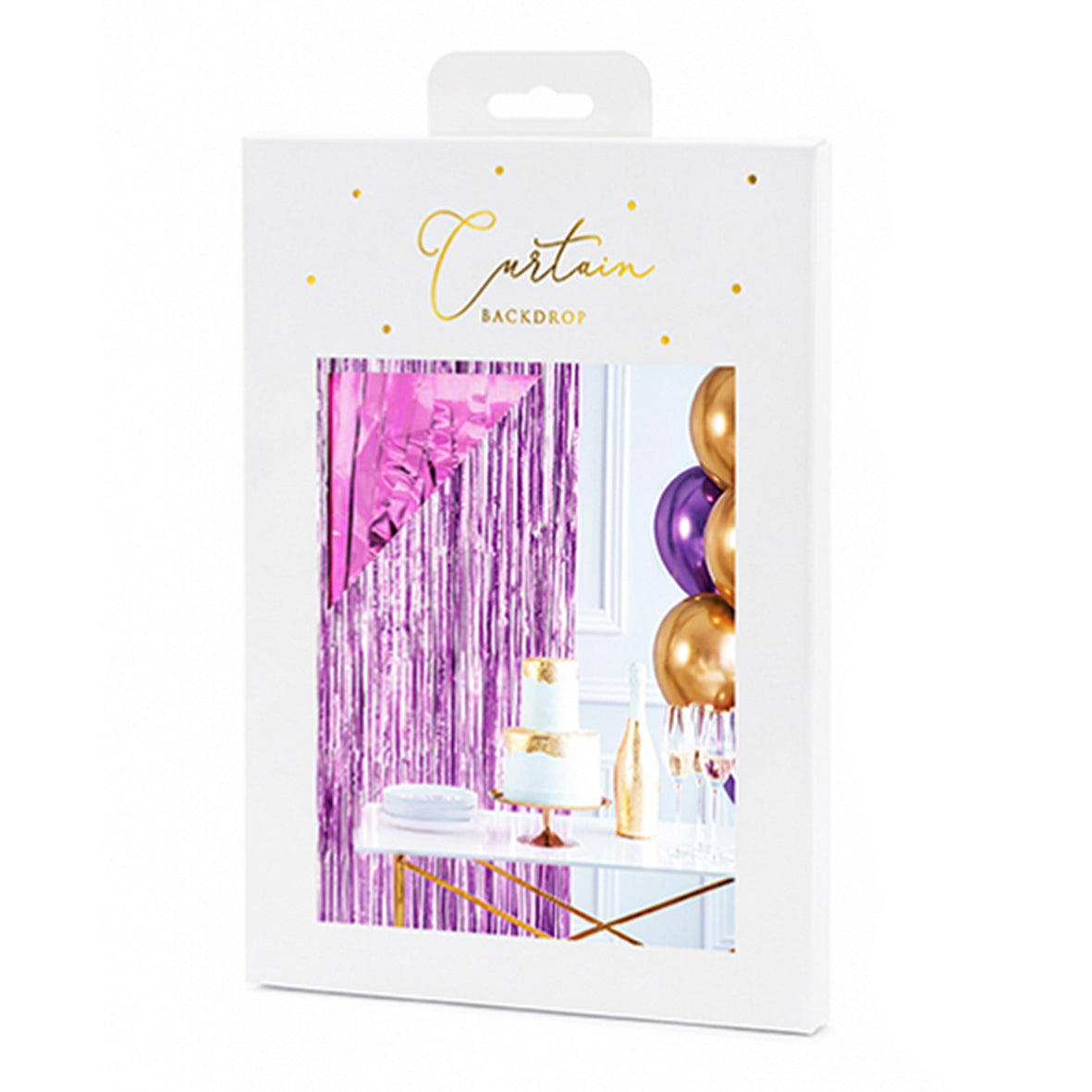 1 Glittervorhang - 2,5m - Lila