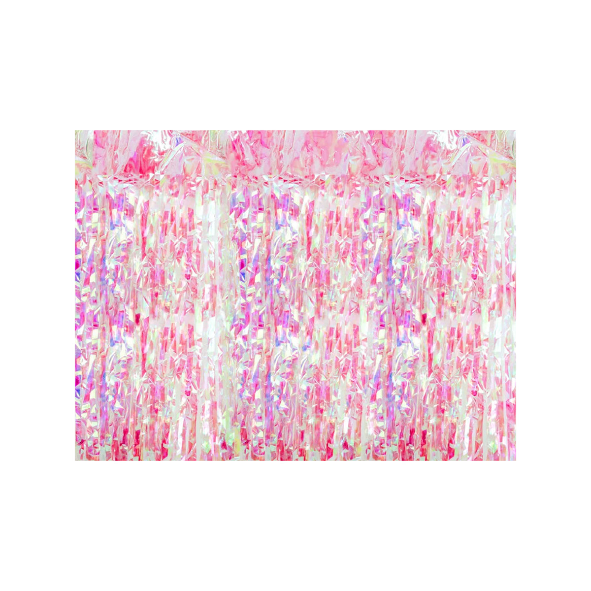 1 Partyvorhang - Pink iridescent 100x200cm