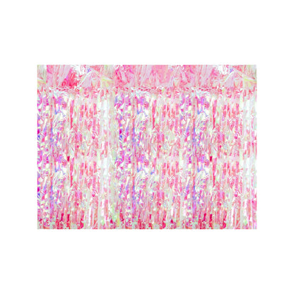 1 Partyvorhang - Pink iridescent 100x200cm