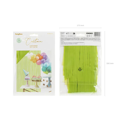 1 Partyvorhang - Light green 100x200cm