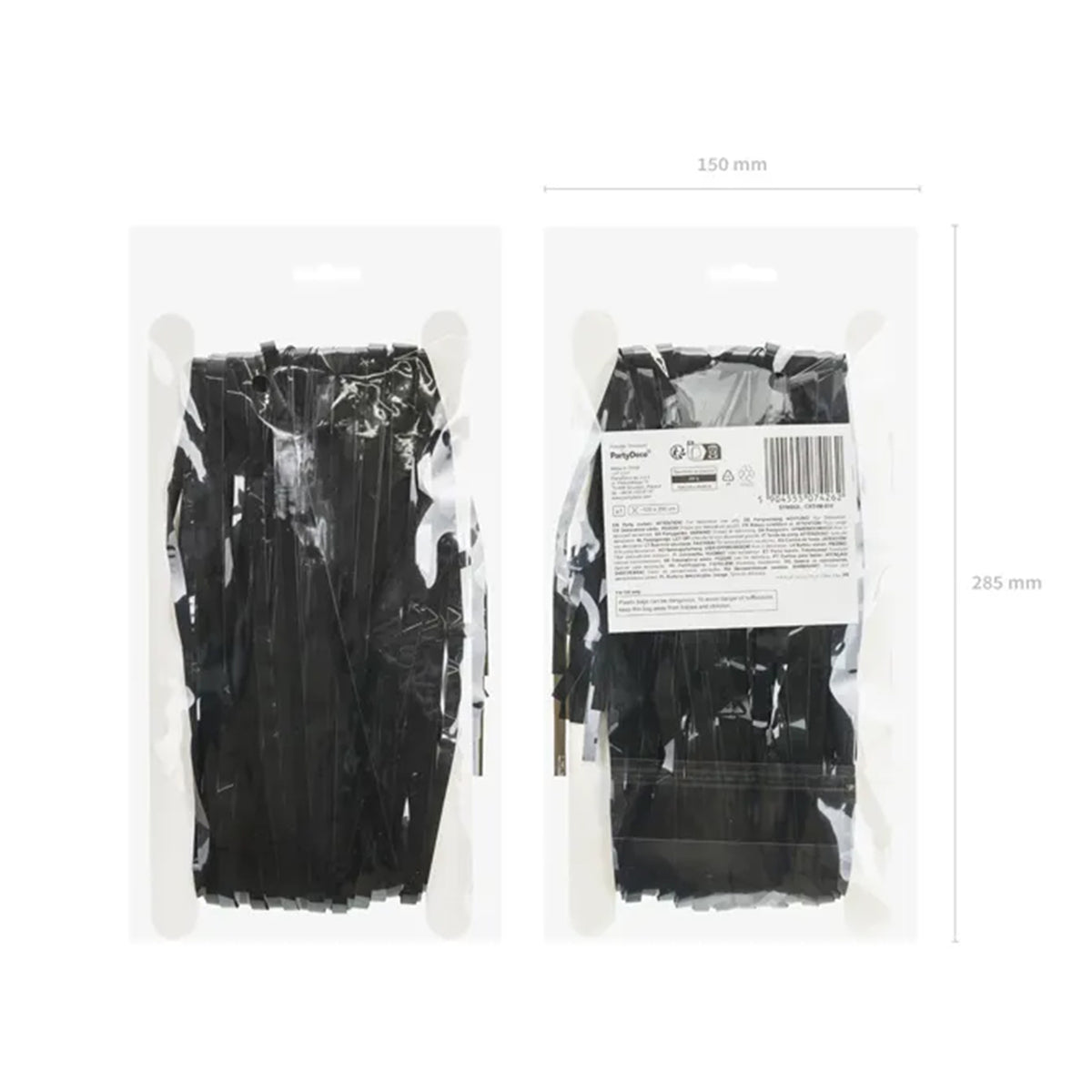 1 Partyvorhang - Black 100x200cm