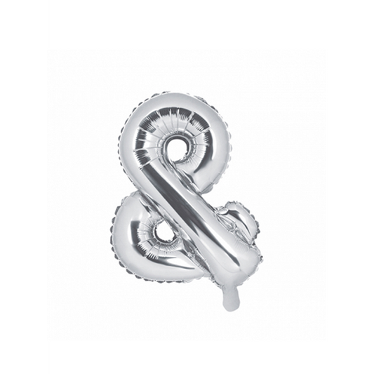 1 Ballon XS - Zeichen & - Silber