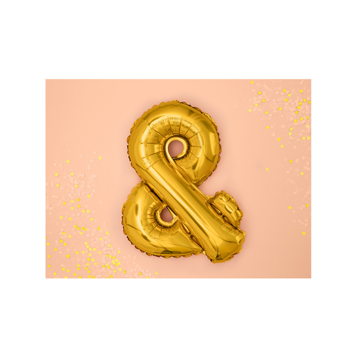 1 Ballon XS - Zeichen & - Gold
