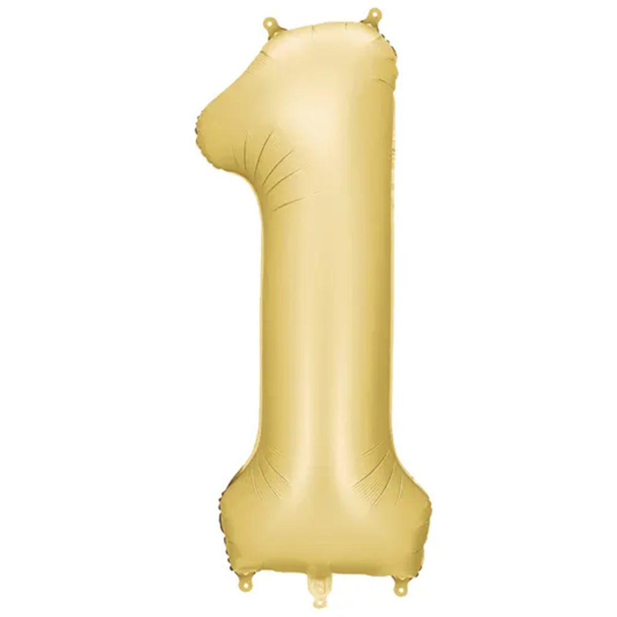 1 Ballon XXL - Zahl 1 - Gold