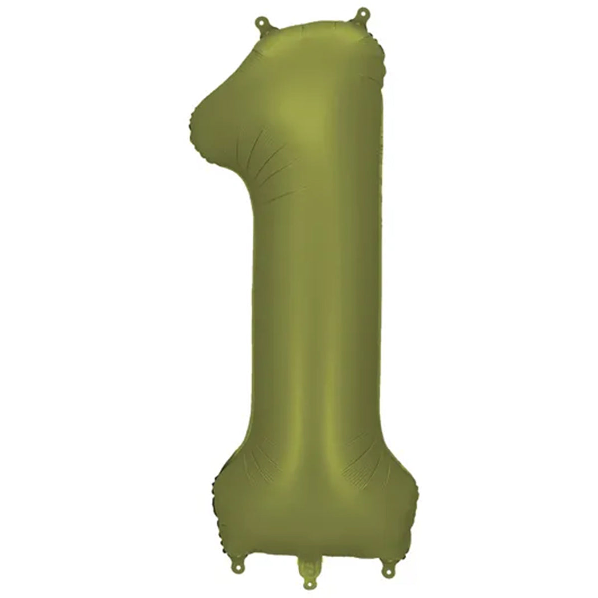 1 Ballon XXL - Zahl 1 - Olive