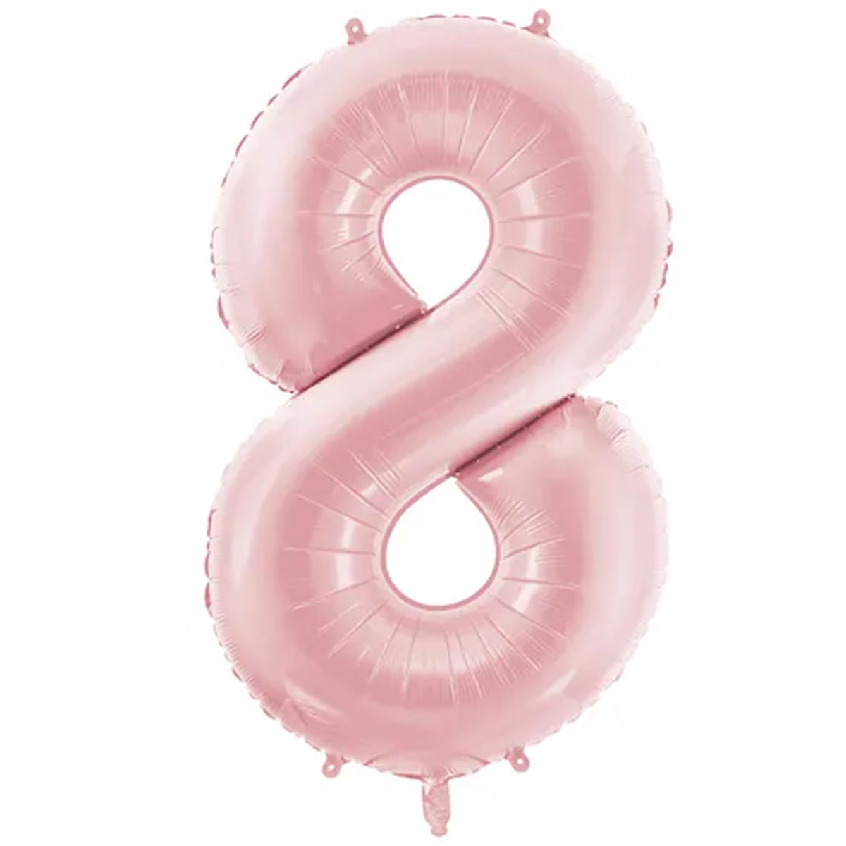 1 Ballon XXL - Zahl 8 - Light pink
