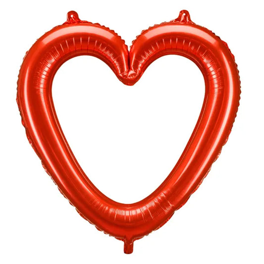 1 Ballon XXL - Herzrahmen Rot