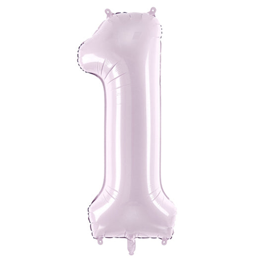 1 Balloon XL - Zahl 1 - Lila