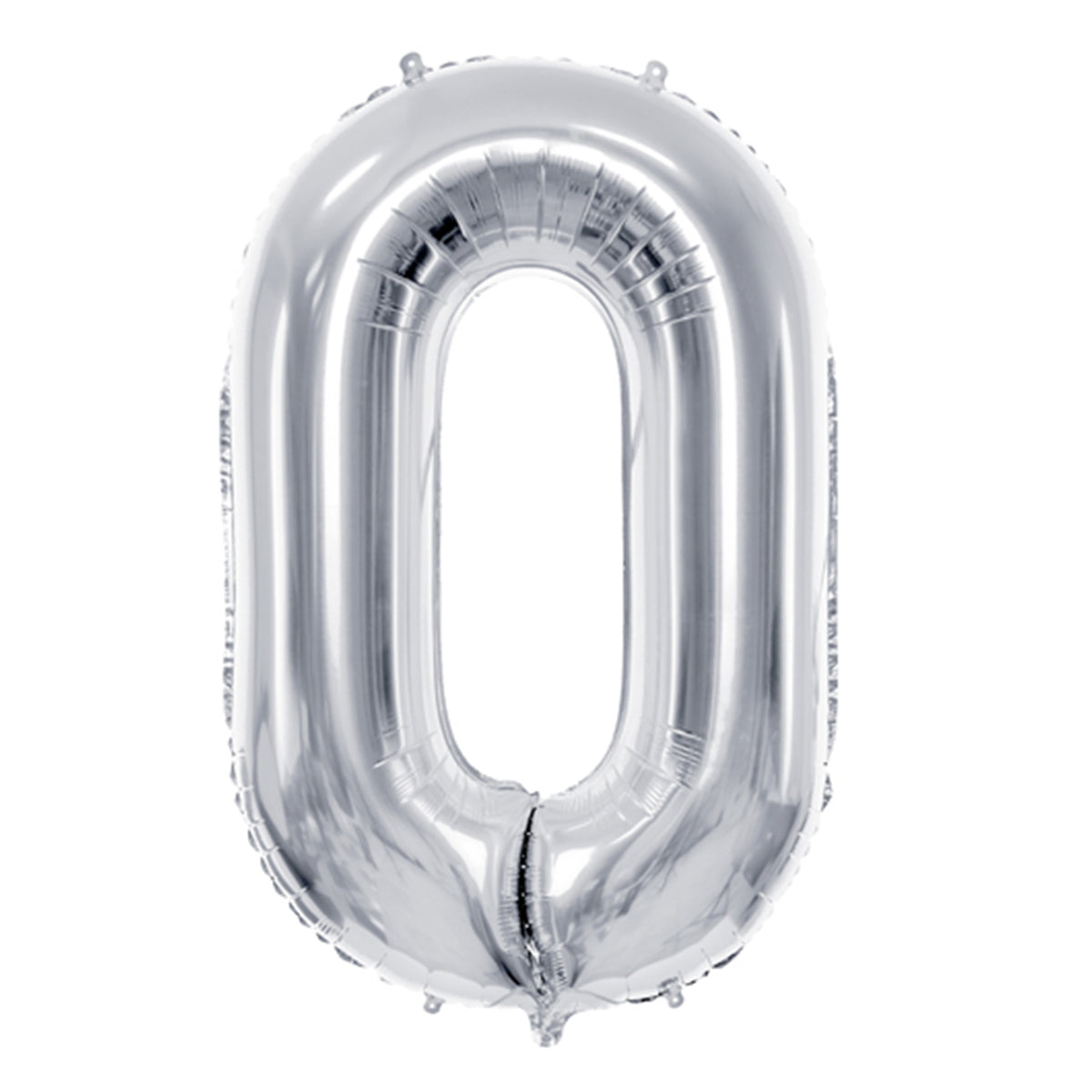 1 Balloon XL - Zahl 0 - Silber
