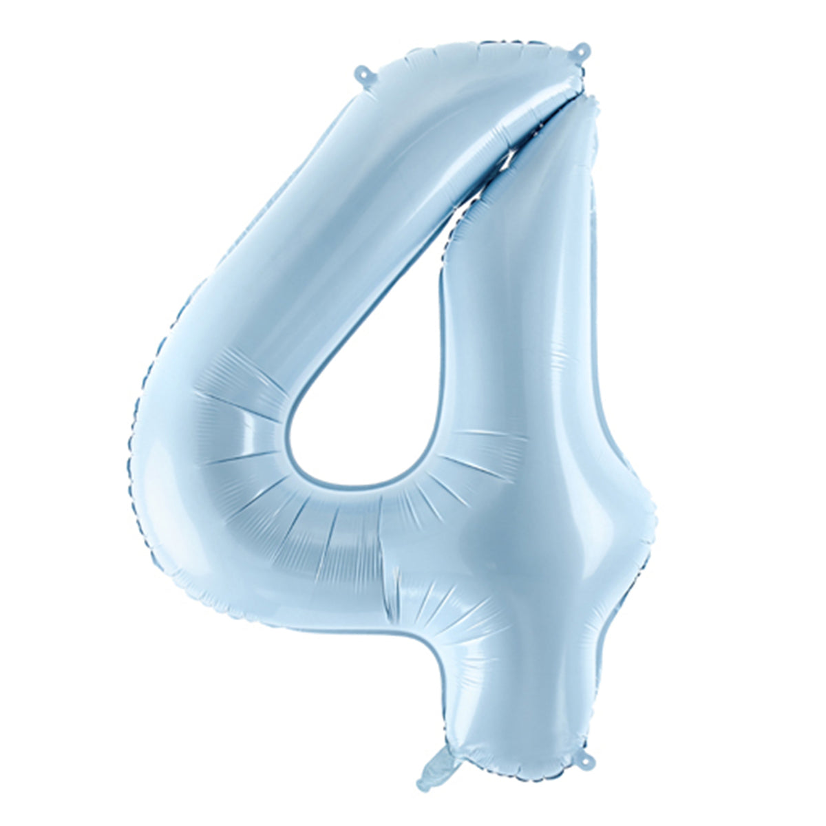 1 Balloon XL - Zahl 4 - Hellblau