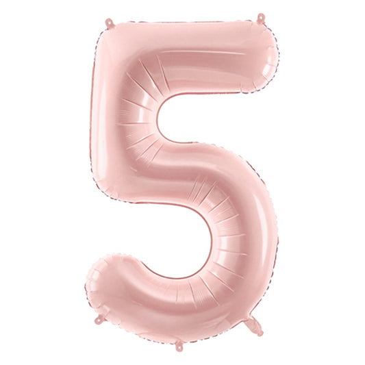 1 Balloon XL - Zahl 5 - Rosa