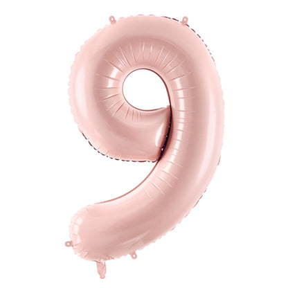 1 Balloon XL - Zahl 9 - Rosa