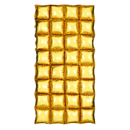 1 Folienballon Hintergrund - Gold 72x143cm