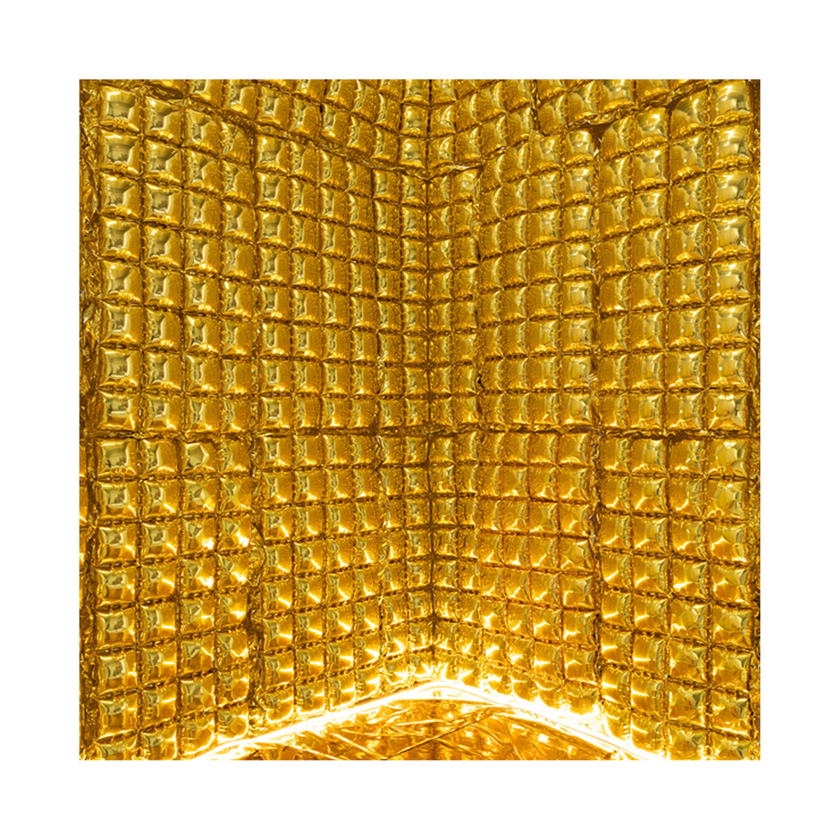 1 Folienballon Hintergrund - Gold 72x143cm