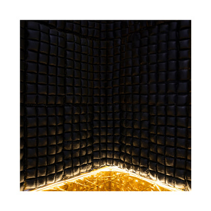 1 Folienballon Hintergrund - Black 72x143cm